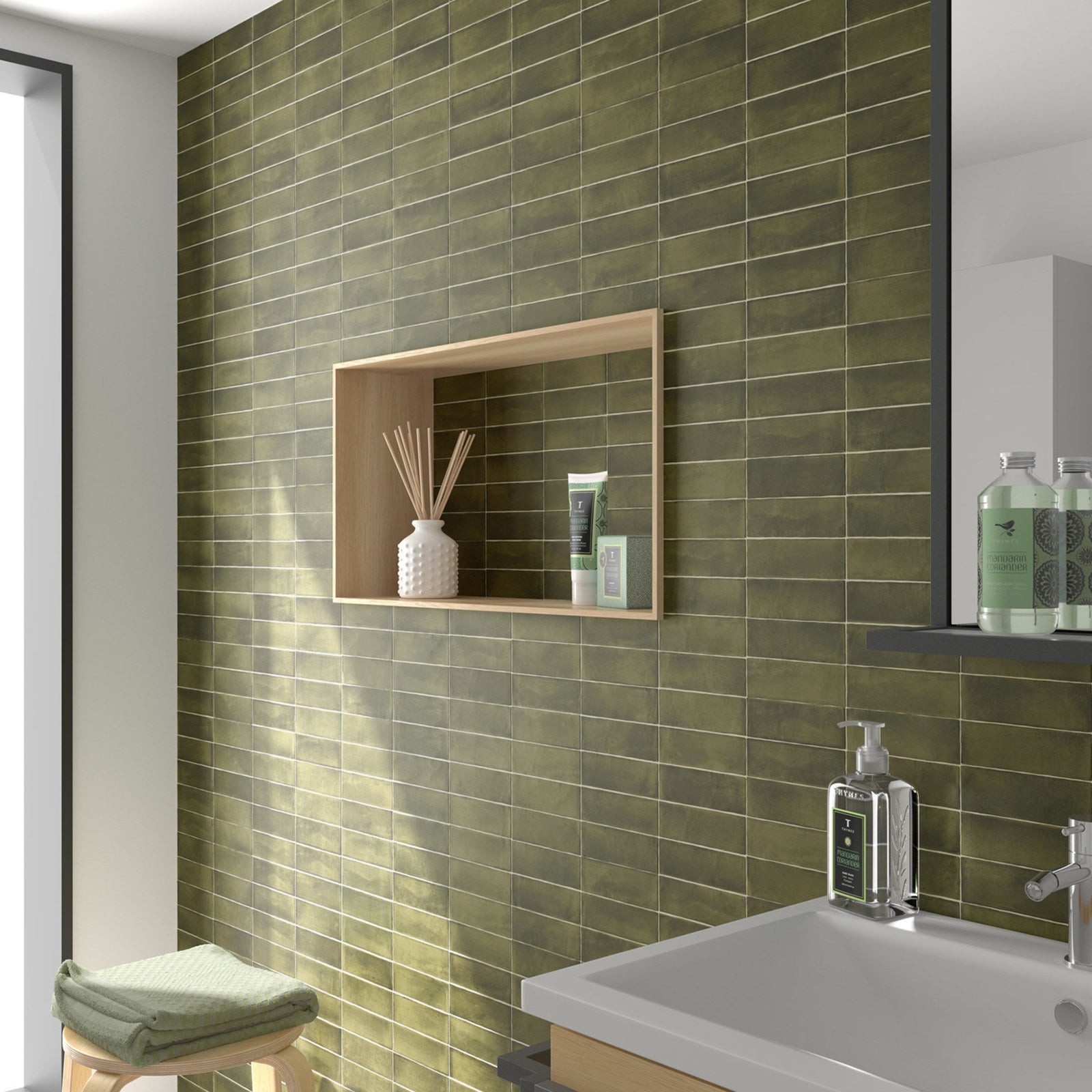 Aruba Herb Green Matt Tile