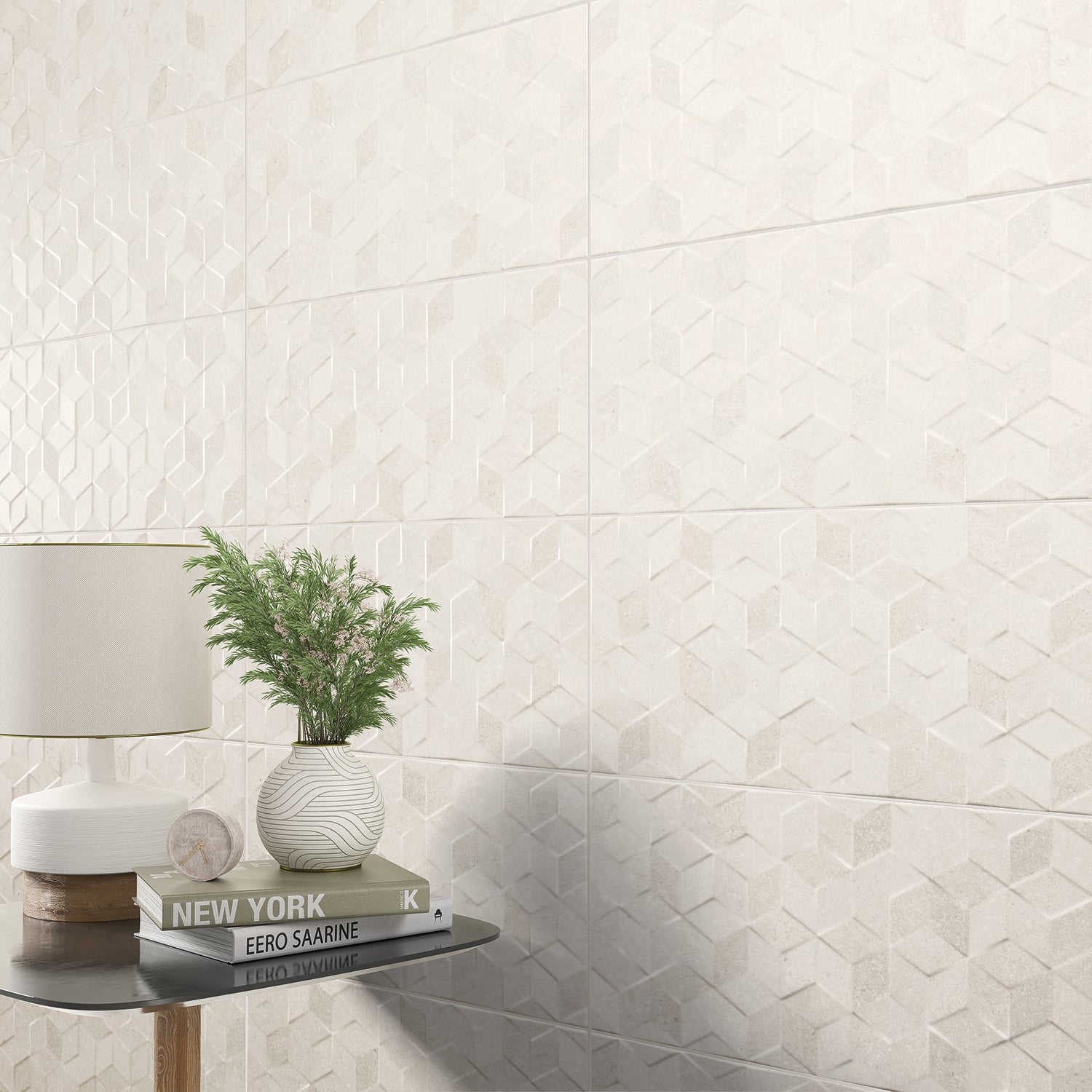 Arundel White Decor Tile