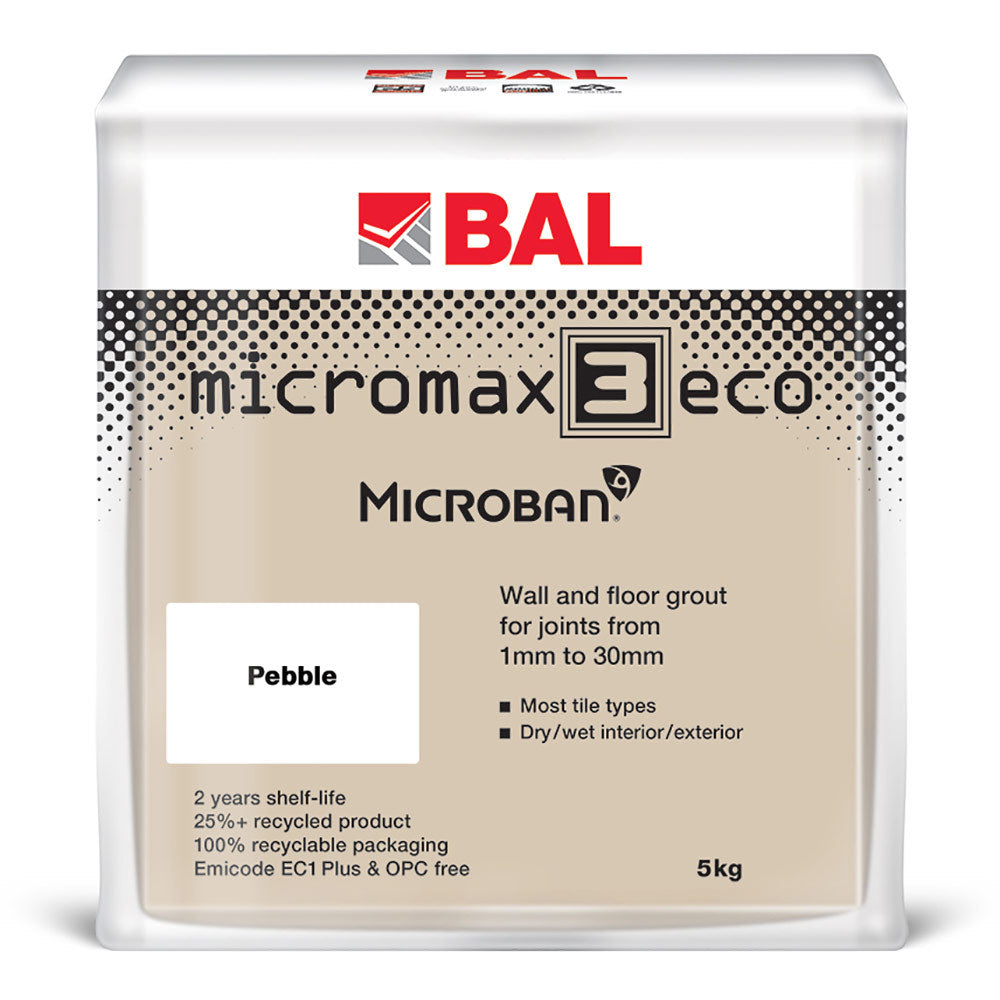 5kg BAL Micromax 3 Eco Pebble Grout