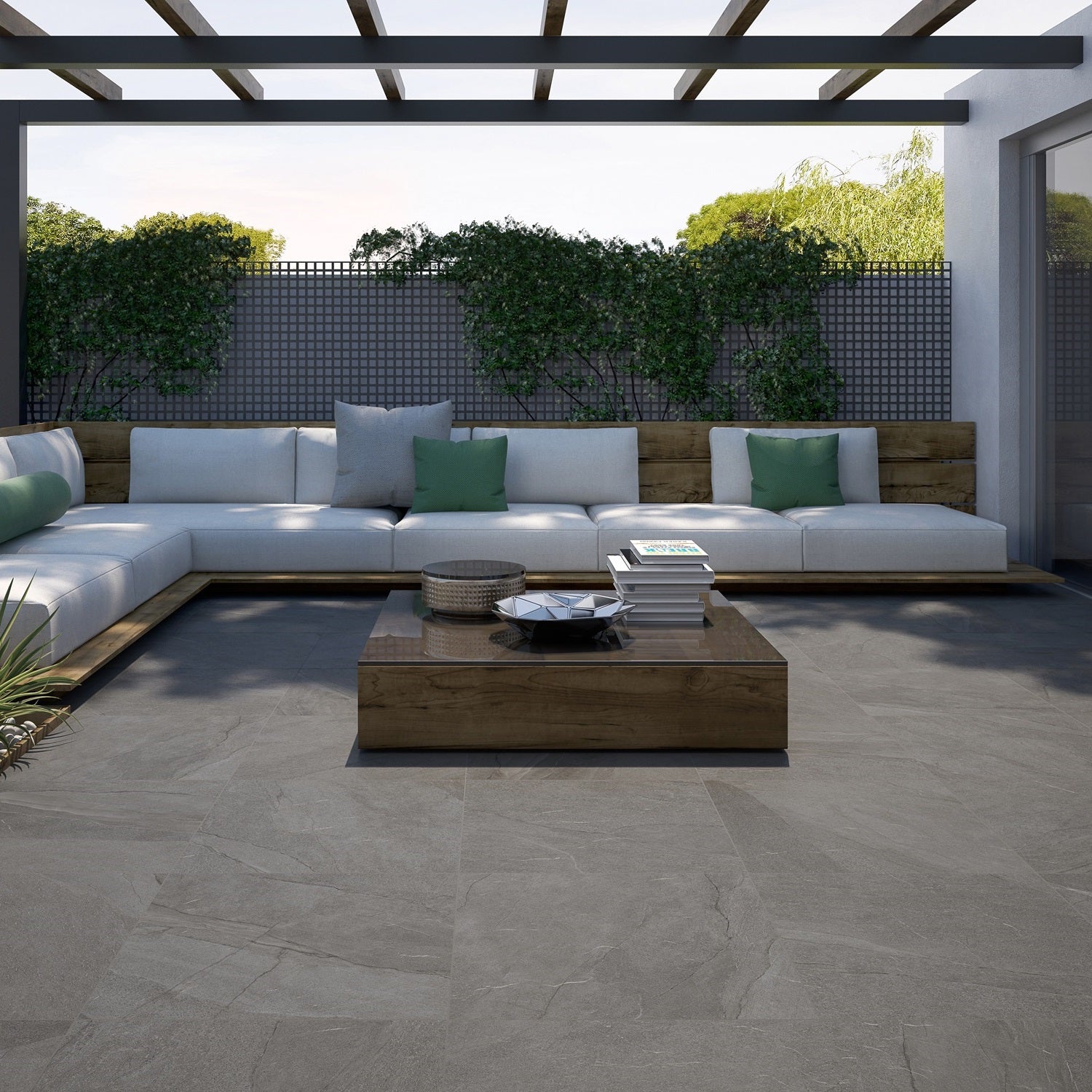 Comet Silver Outdoor Tile