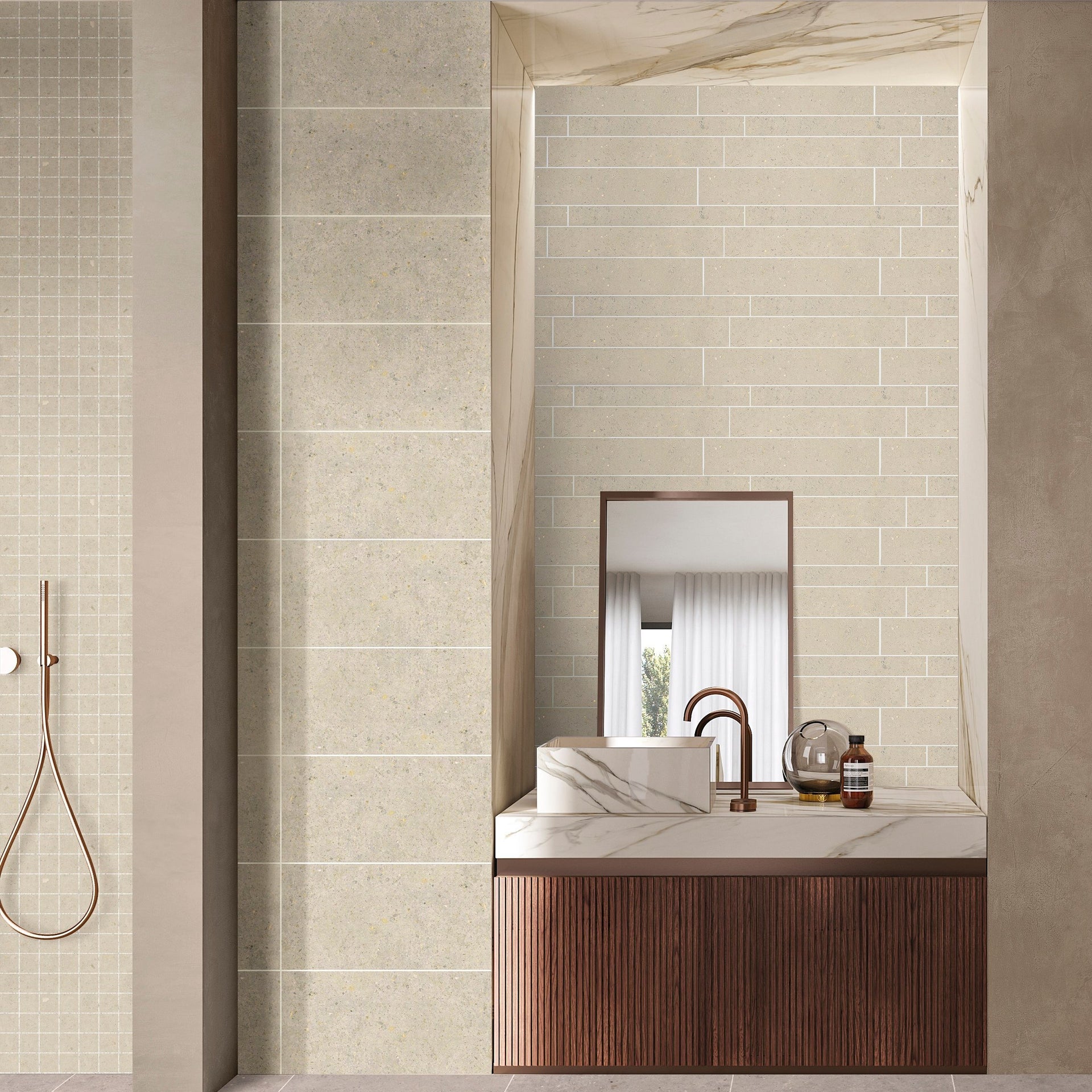 Coolstone White Tile - 600x300mm