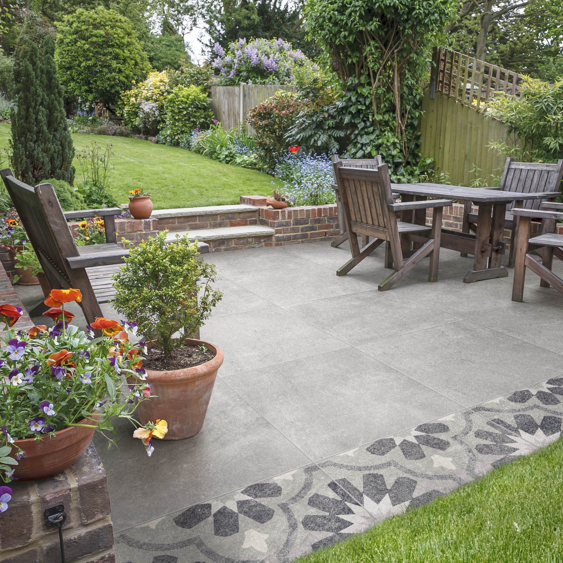 Eternal Grey Outdoor Tile 600x600x20mm