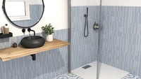 Flores Blue Matt Tile