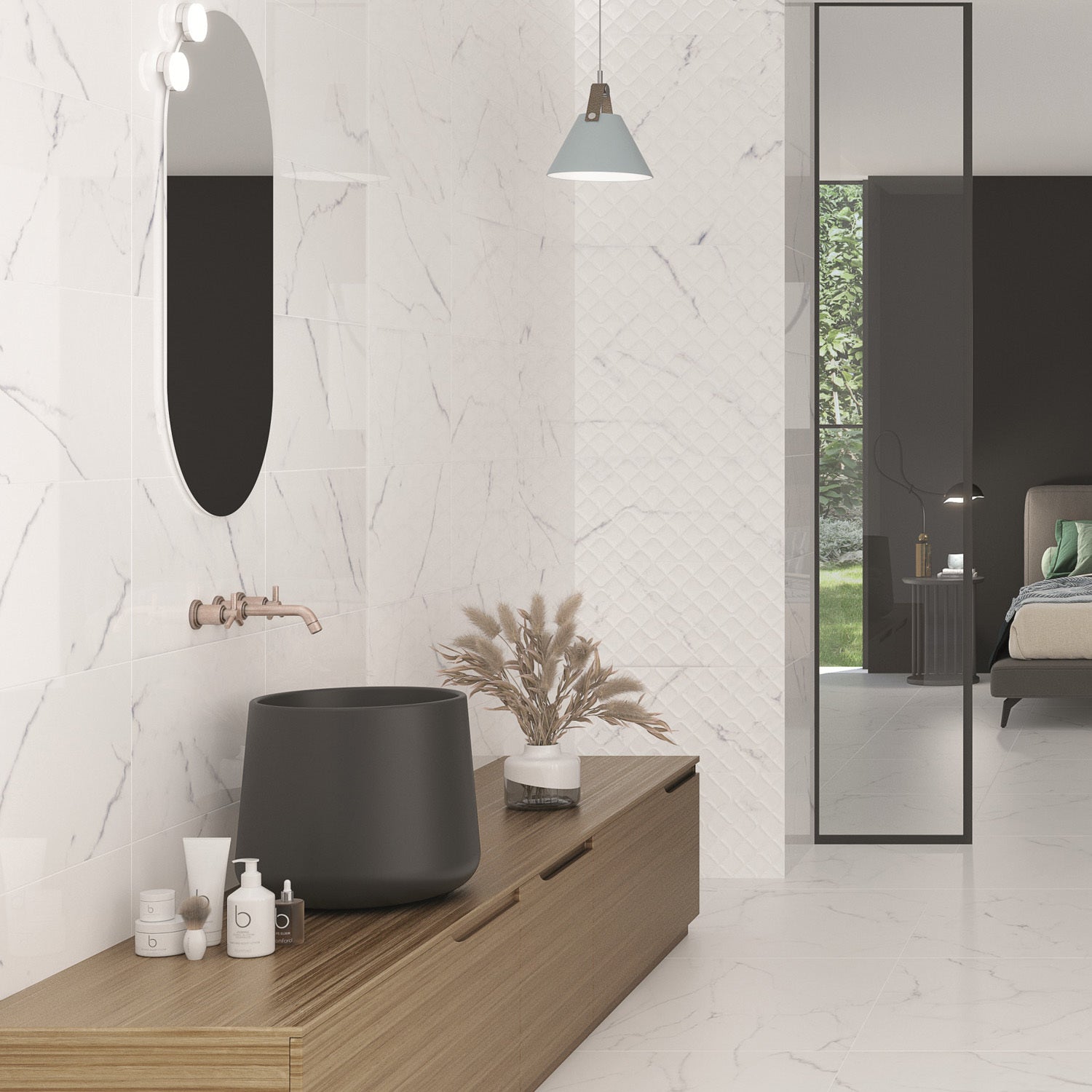 Fontwell Carrara White Wall Tile