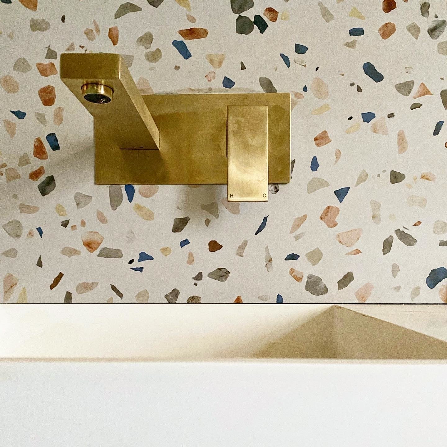 Grimaldi White Multi Terrazzo Effect