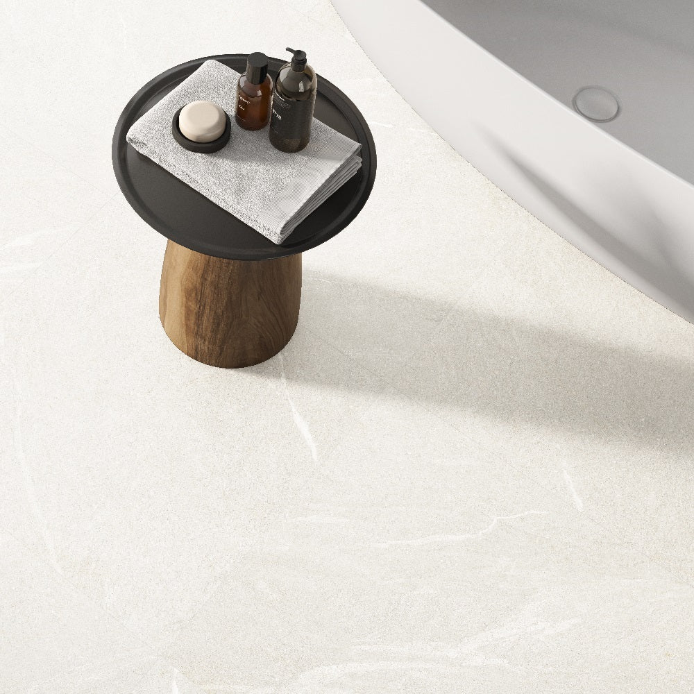 Madone White Floor Tile