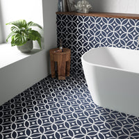 Middleham Hetton Azul Patterned Tile