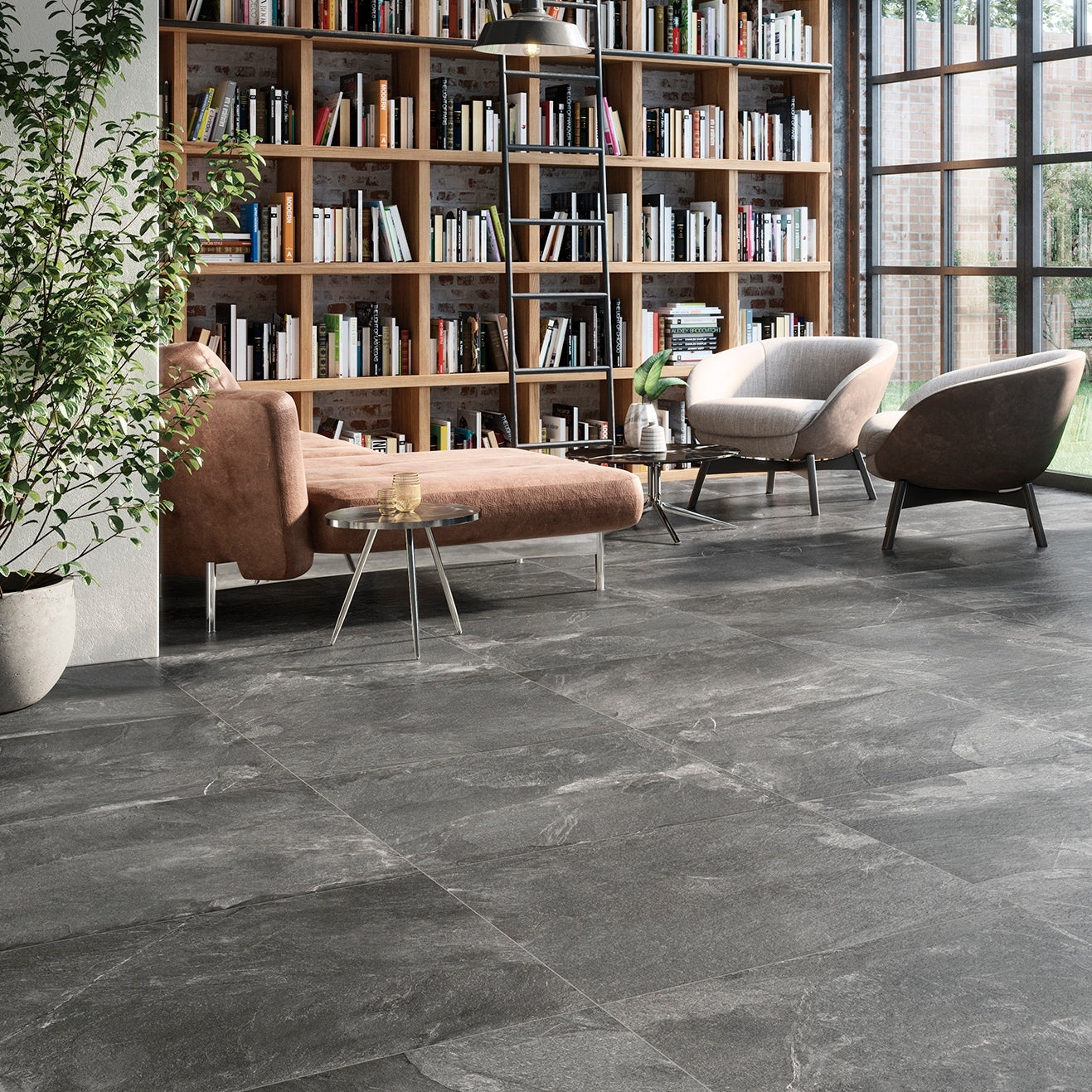 Monumental Dark 600x600x20mm Outdoor Tile