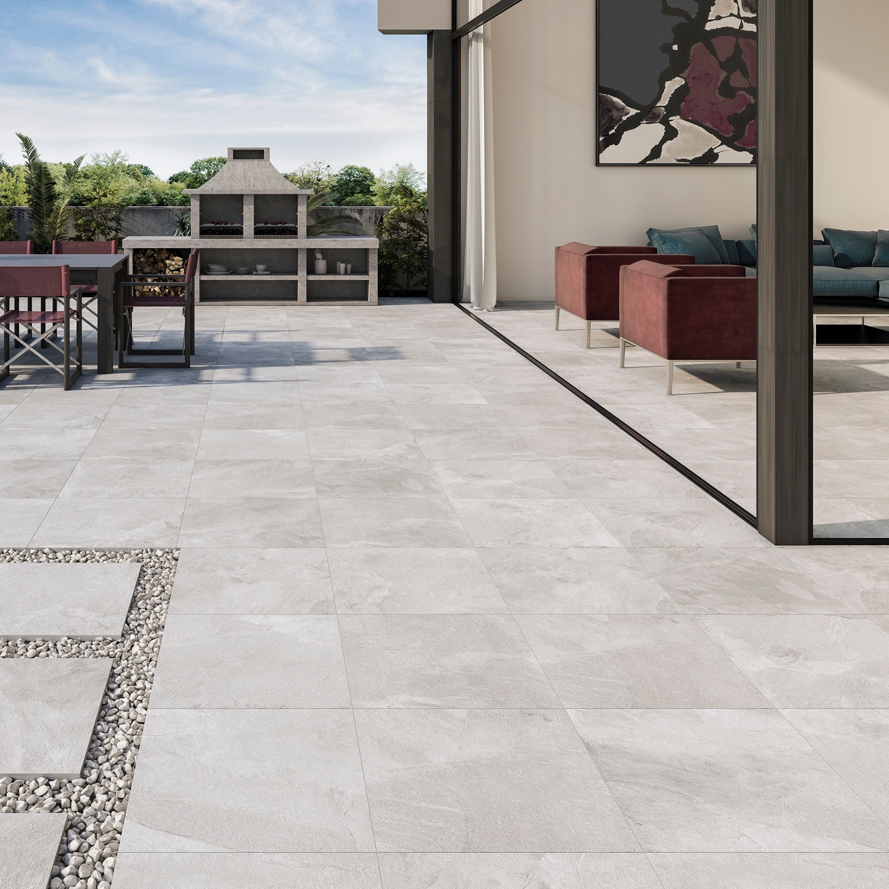 Monumental White 600x600x20mm Outdoor Tile