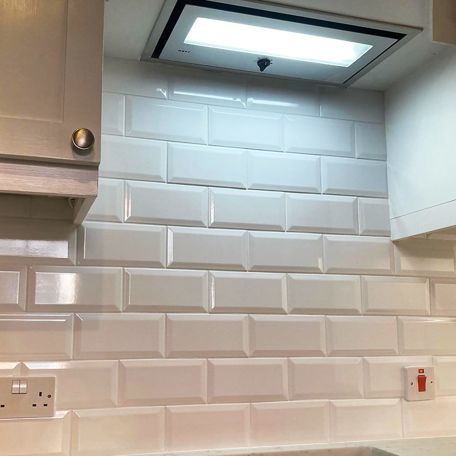 PVT Bevelled White Wall Tile