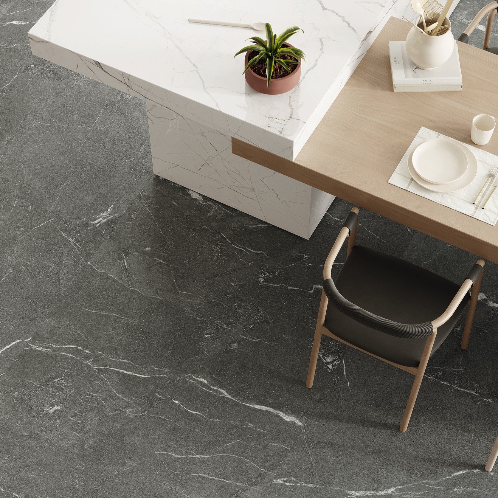 Sennen Dark Grey 1200mm x 600mm Tile