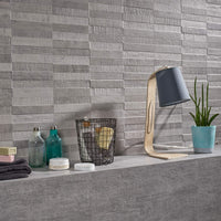 Soul Grey Textured Decor Wall Tile