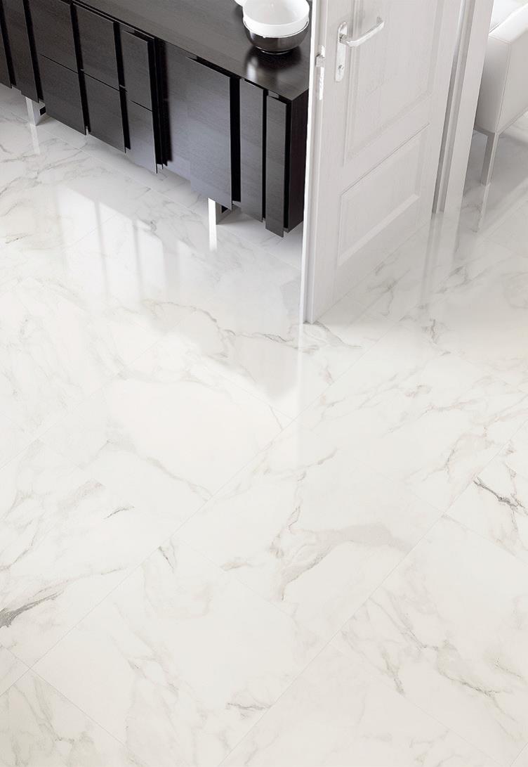 Stones Kalacata Carrara Marble Effect Floor Tile Clearance