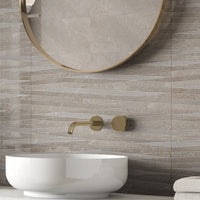 Tourmalet Taupe Gloss Decor Wall Tile