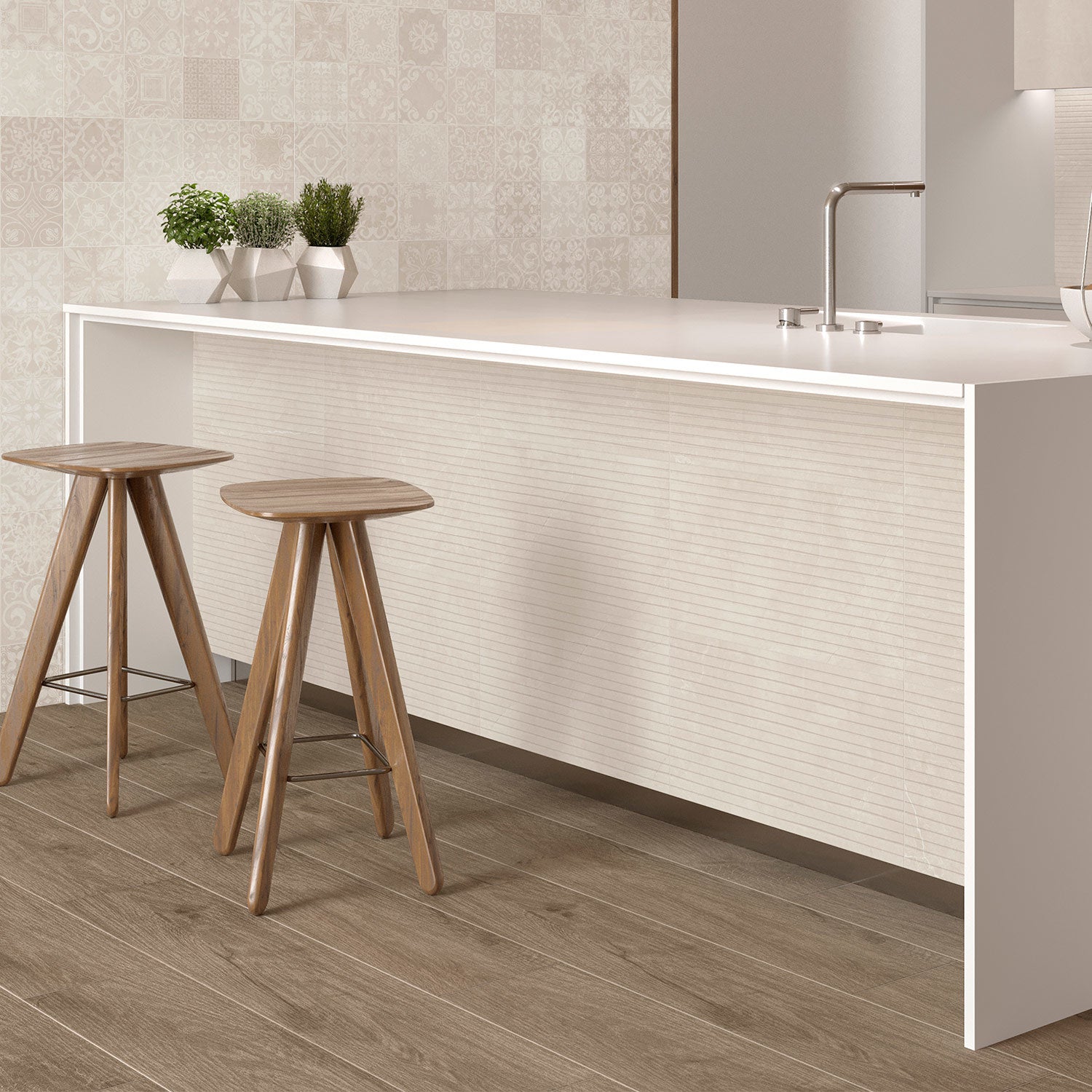 Ventus Bone Ribbed Tile