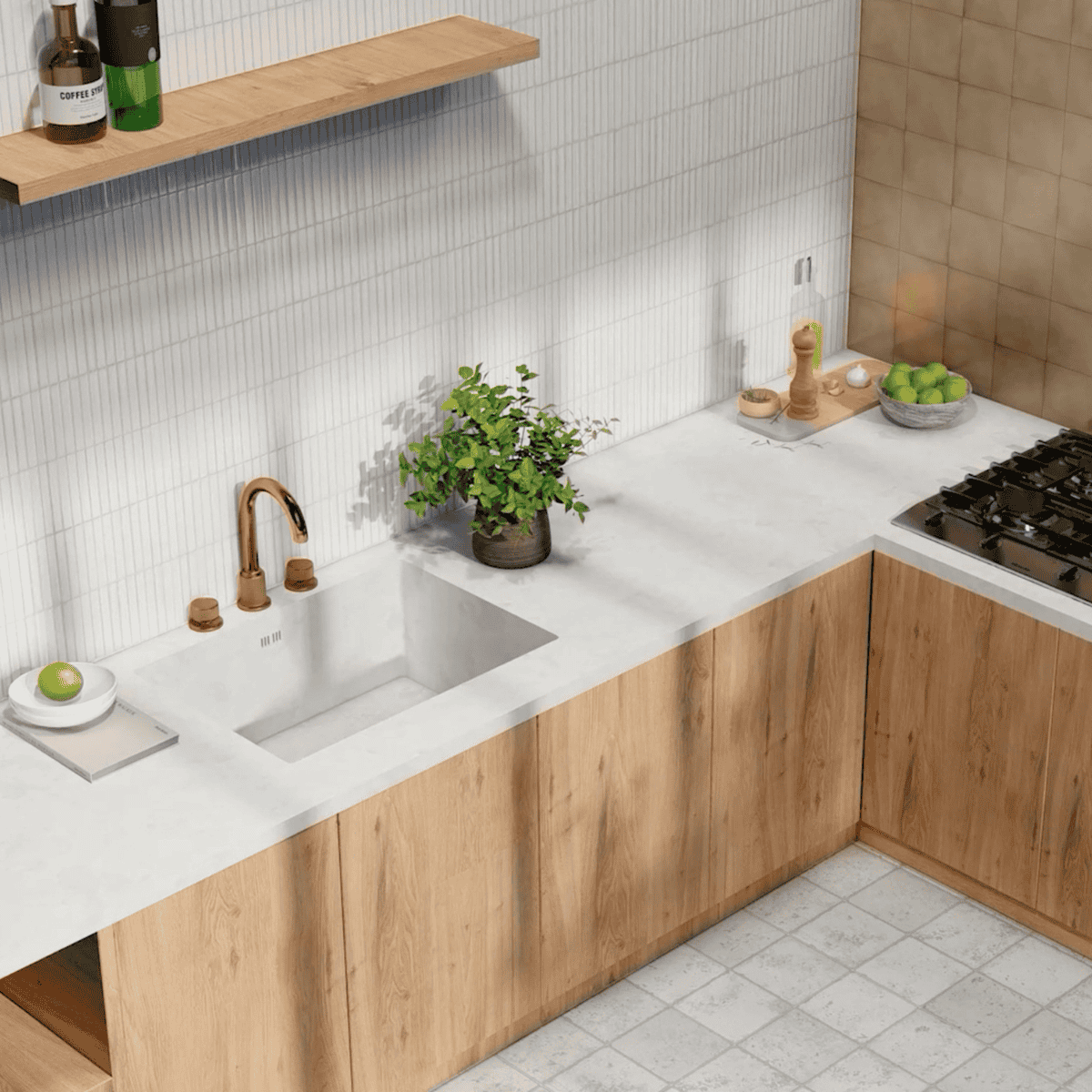 Corvo White Tile