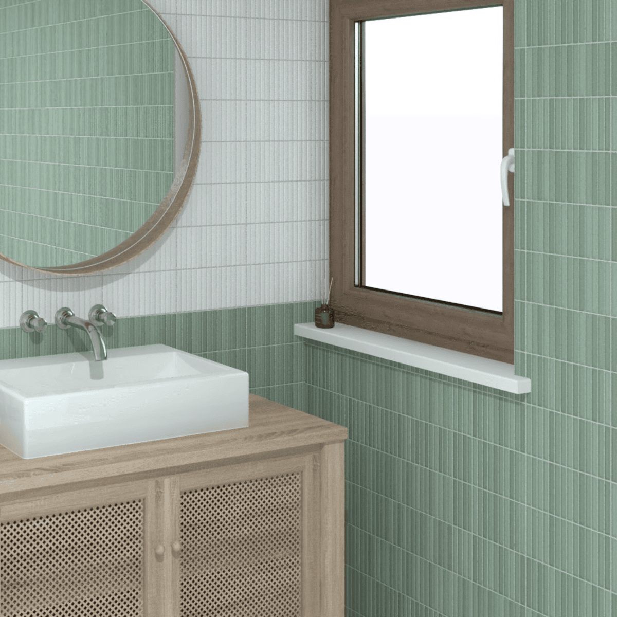 Flores Green Tile