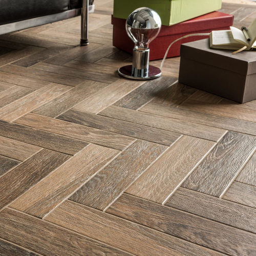 French Parquet Brown Tile