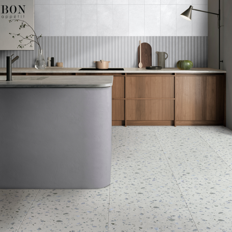 Pico Soft Grey Terrazzo Tile