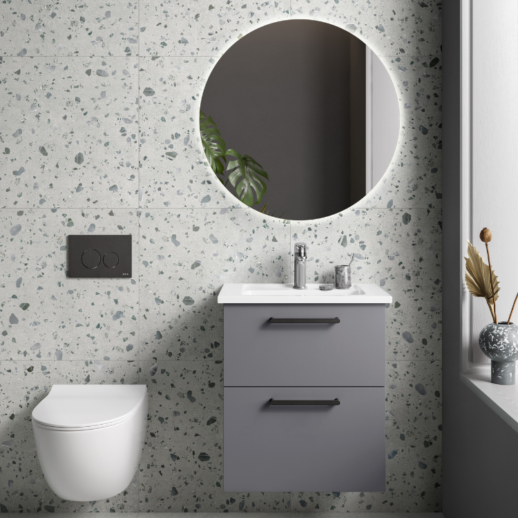 Pico Soft Grey Terrazzo Tile