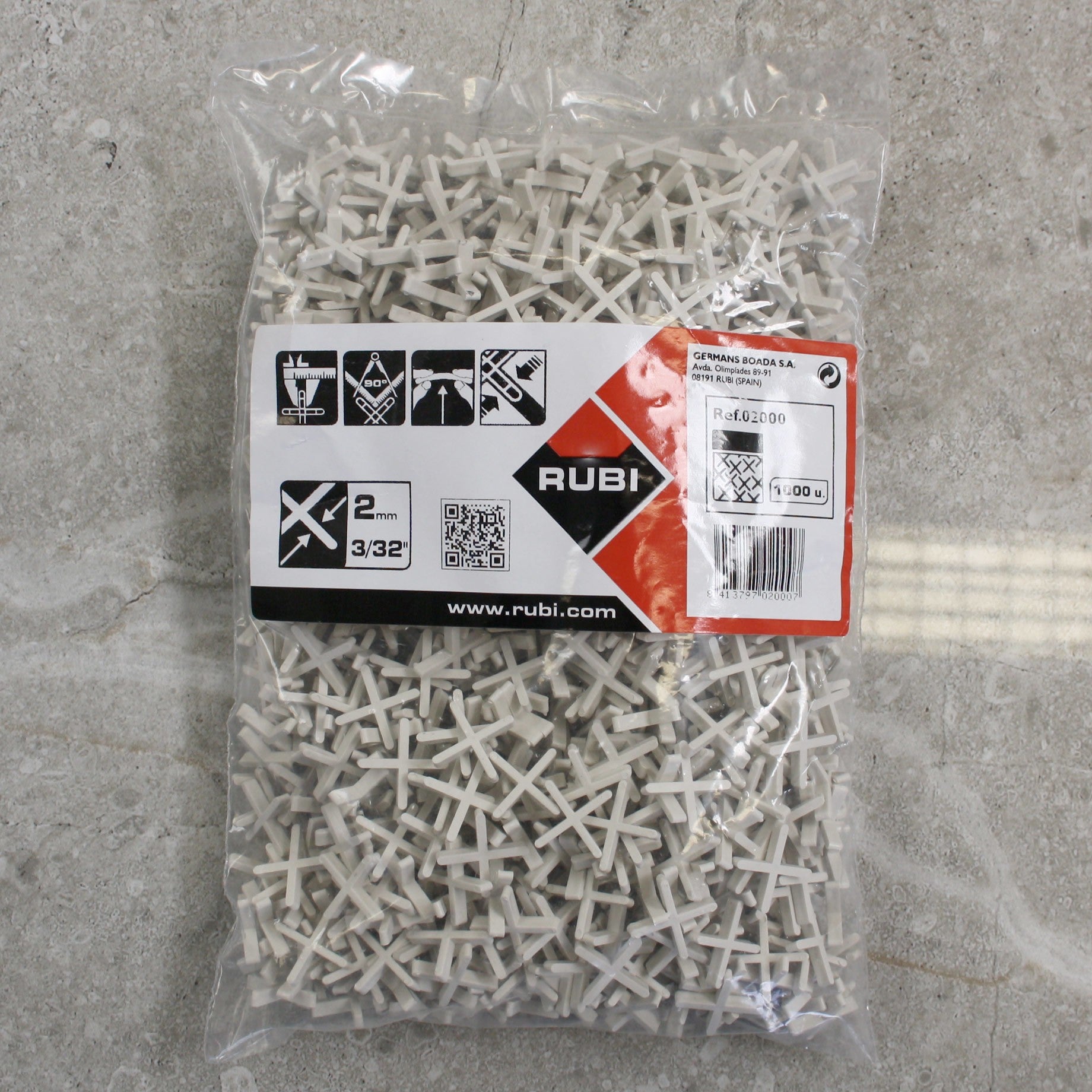 RUBI 2mm Tile Spacers